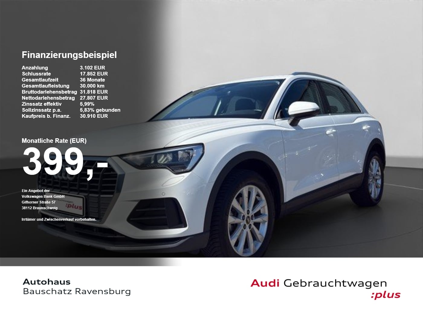 Audi Q3 35 TFSI S tronic *ACC*NAVI*PDC*KESSY*SZH* PDC ACC DynLicht el.Heck Virtual