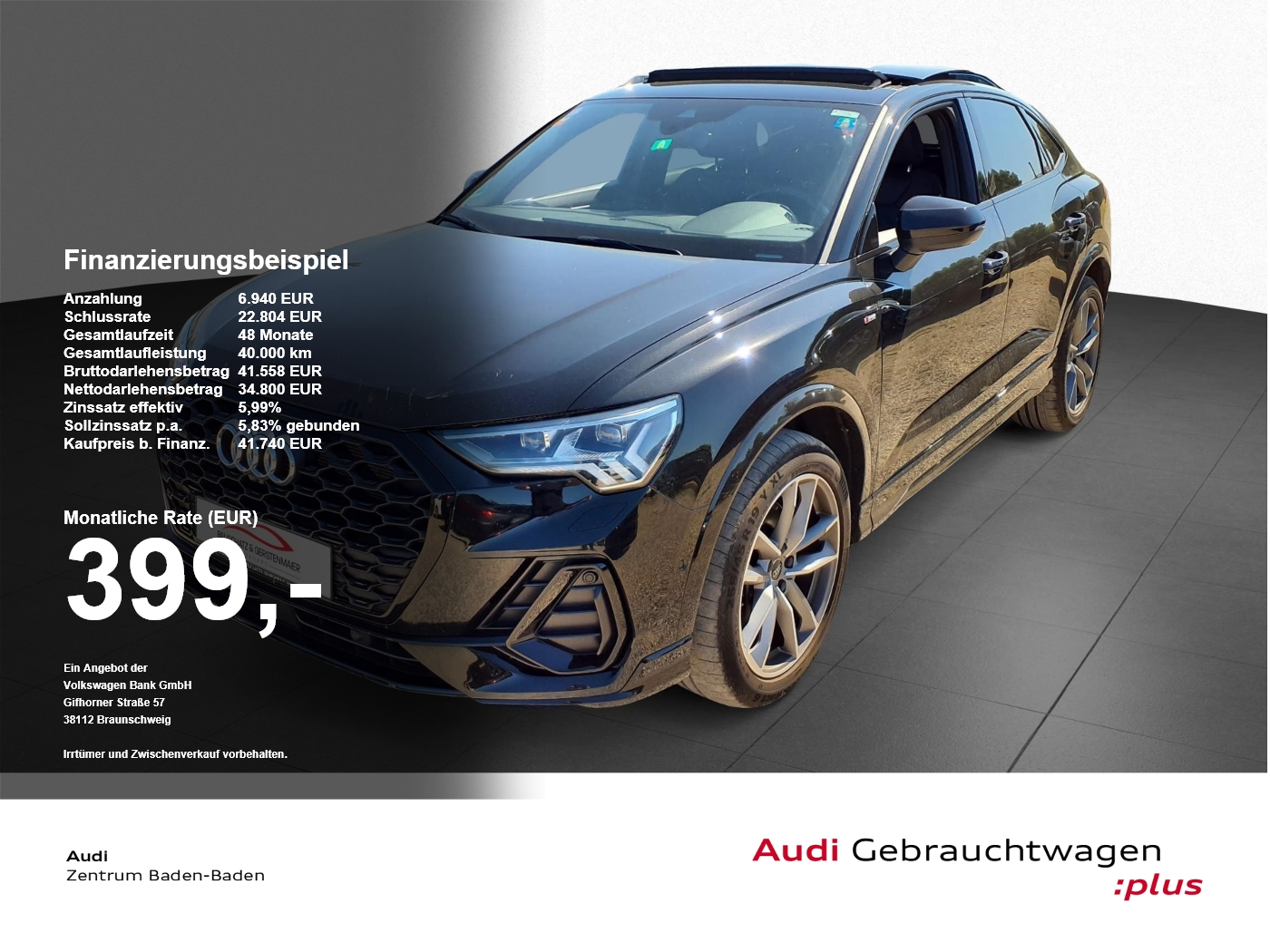 Audi Q3 Sportback 45 TFSI quattro S line *AHK*MATRIX* PDC