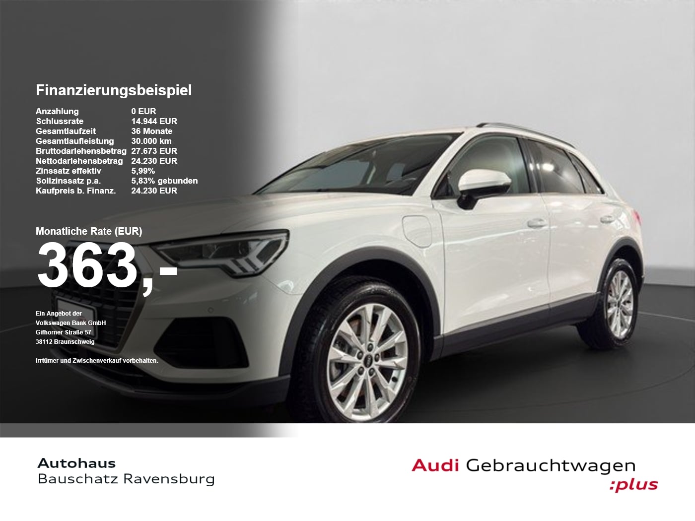 Audi Q3 45 TFSI e S tronic LED*SOUND*PRIVACY*ACC*SZH Virtual Navi SoundSys ACC PDC