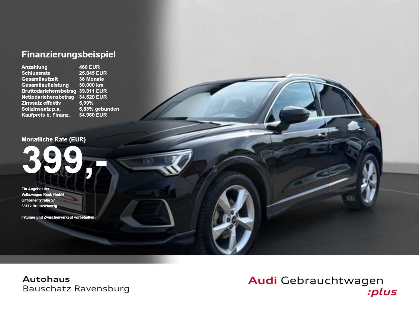 Audi Q3 35 TFSI advanced *NAVI*LED*KAMERA*SH*VIRTUAL* LED Navi SoundSys ACC