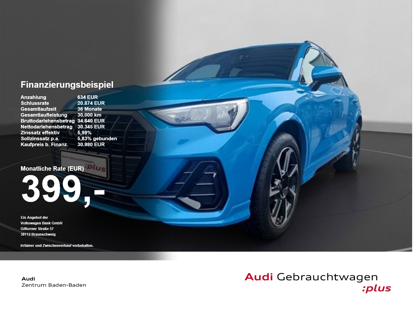 Audi Q3 35 TFSI S line *AHK*NAVI*OPTIK*SONOS*VIRTUAL* PDC ACC DynLicht el.Heck