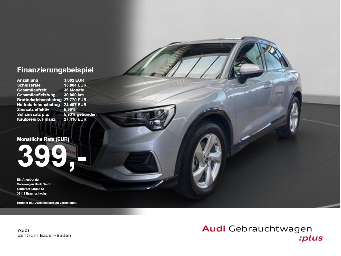 Audi Q3 35 TFSI advanced *GRA*SZH*SOUND*VIRTUAL* Akustikglas LM PDC Navi