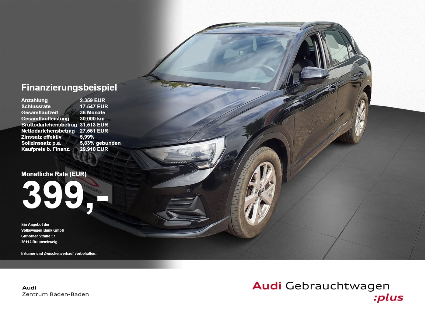 Audi Q3 35 TFSI advanced *NAVI*OPTIK*VIRTUAL*SOUND* Akustikglas PDC DynLicht