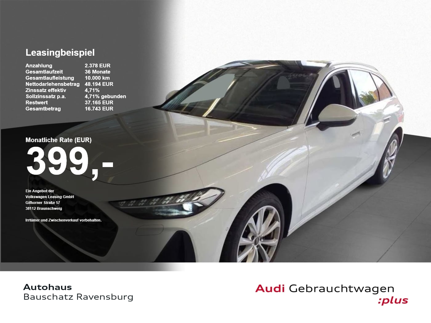 Audi A5 Avant TDI quattro 150 kW 2026 AHK SoundSys