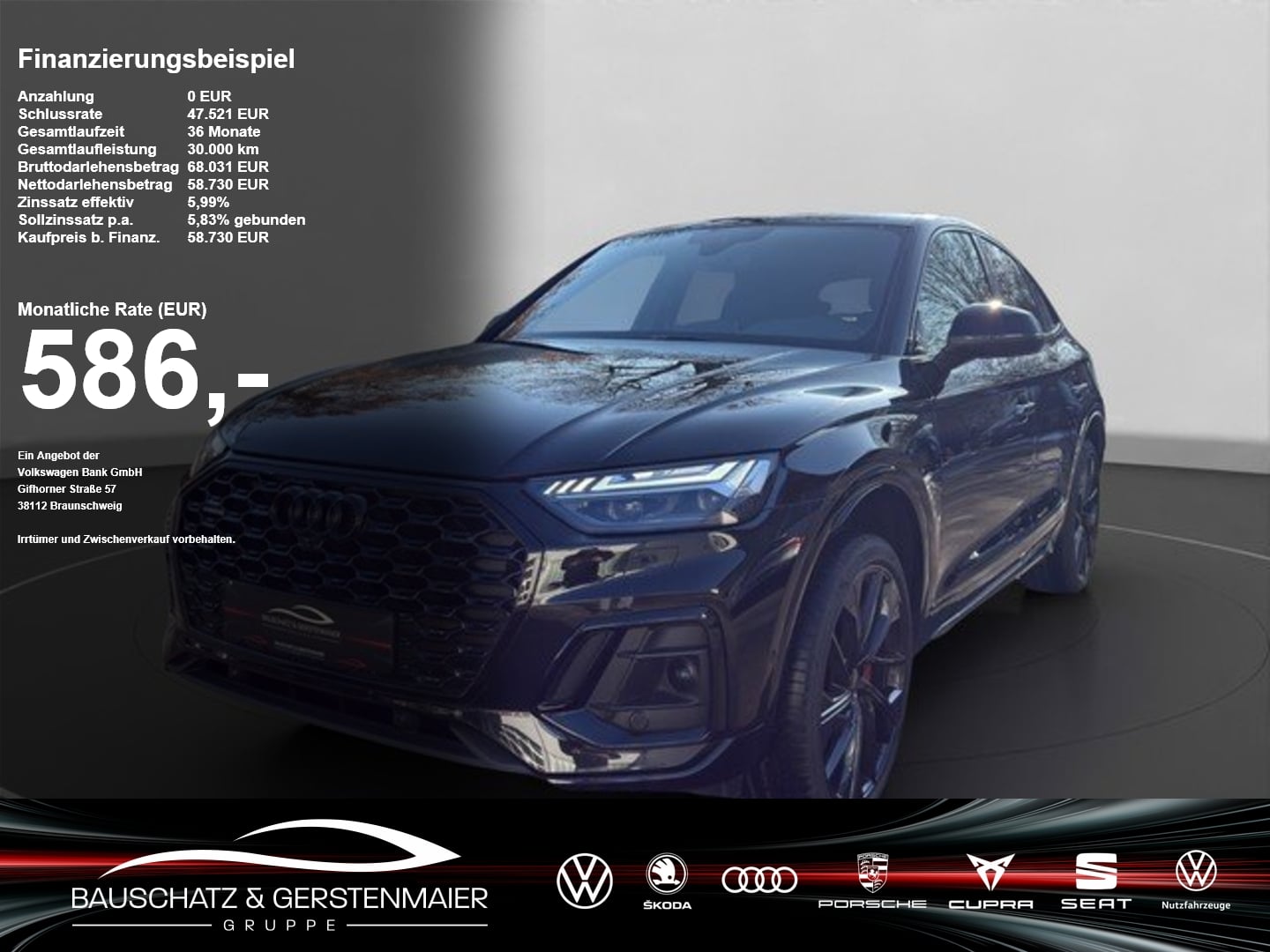 Audi Q5 Sportback S line 50 TDI quattro