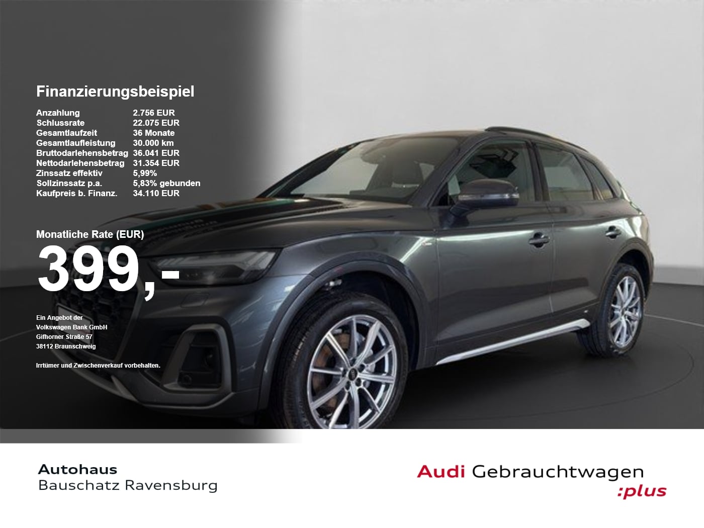 Audi Q5 40 TDI quattro S line *NAVI*MATRIX*KAMERA*B&O PDC