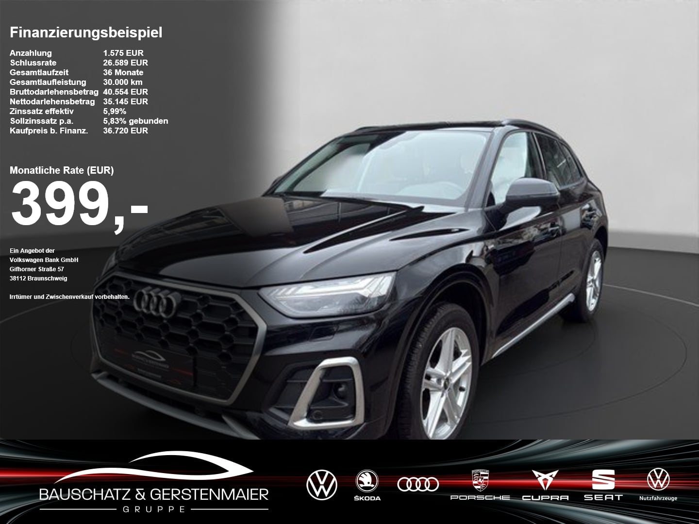 Audi Q5 45 TFSI quattro S line *MATRIX*SHZ*NAVI*ACC* PDC