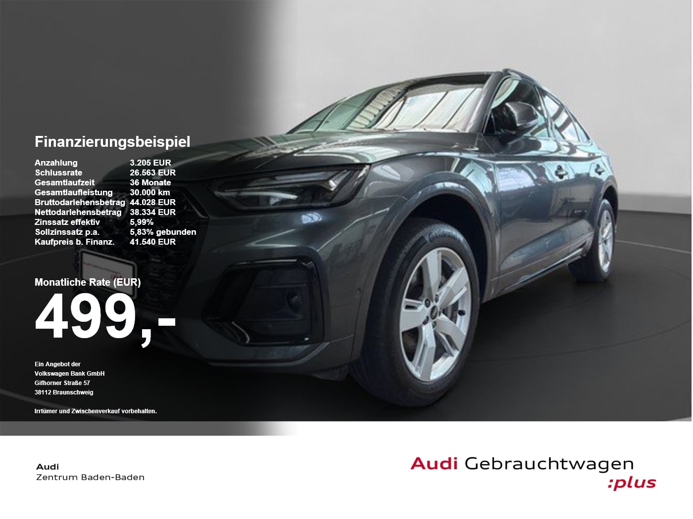 Audi Q5 Sportback 50 TDI quattro S line *NAVI*OPTIK* el.Heck