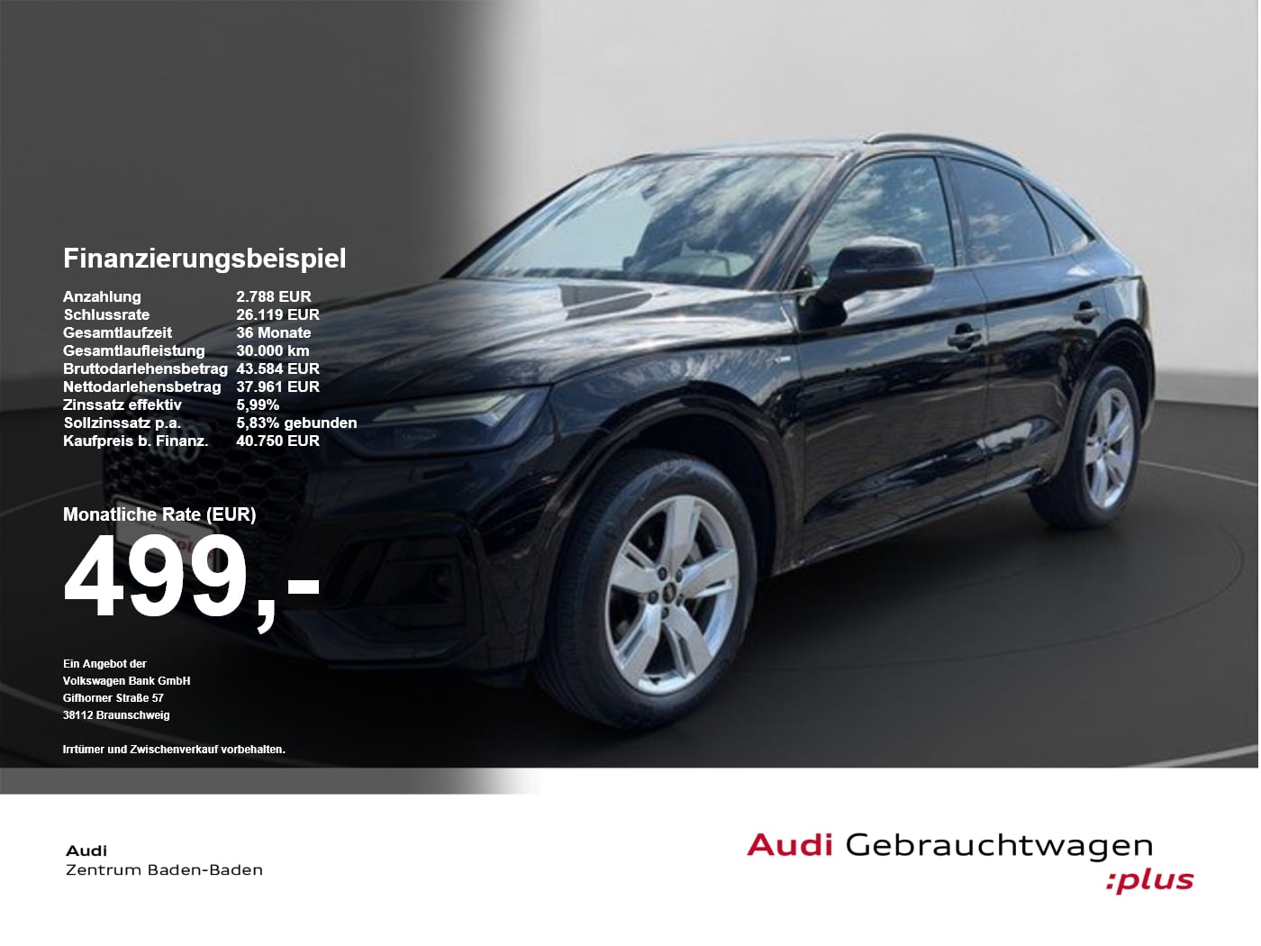 Audi Q5 Sportback 50 TDI quattro S line *NAVI*OPTIK* el.Heck