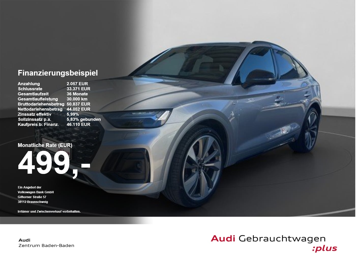 Audi Q5 Sportb. 50 TDI quattro S line *AHK*PANO*B&O* el.Heck