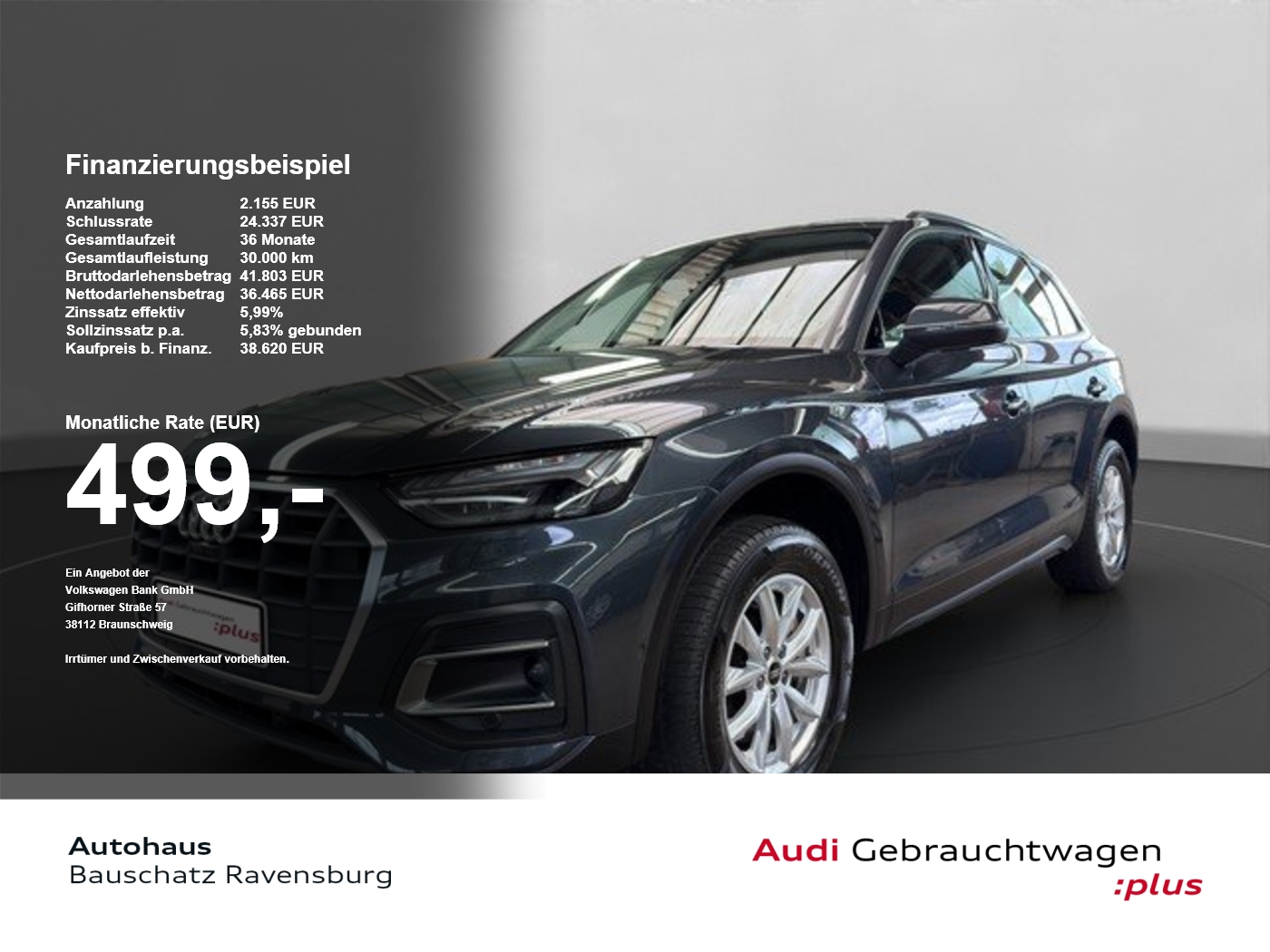 Audi Q5 50 TFSI e quattro *MATRIX*360°*AHK*ACC*NAVI* PDC DynLicht