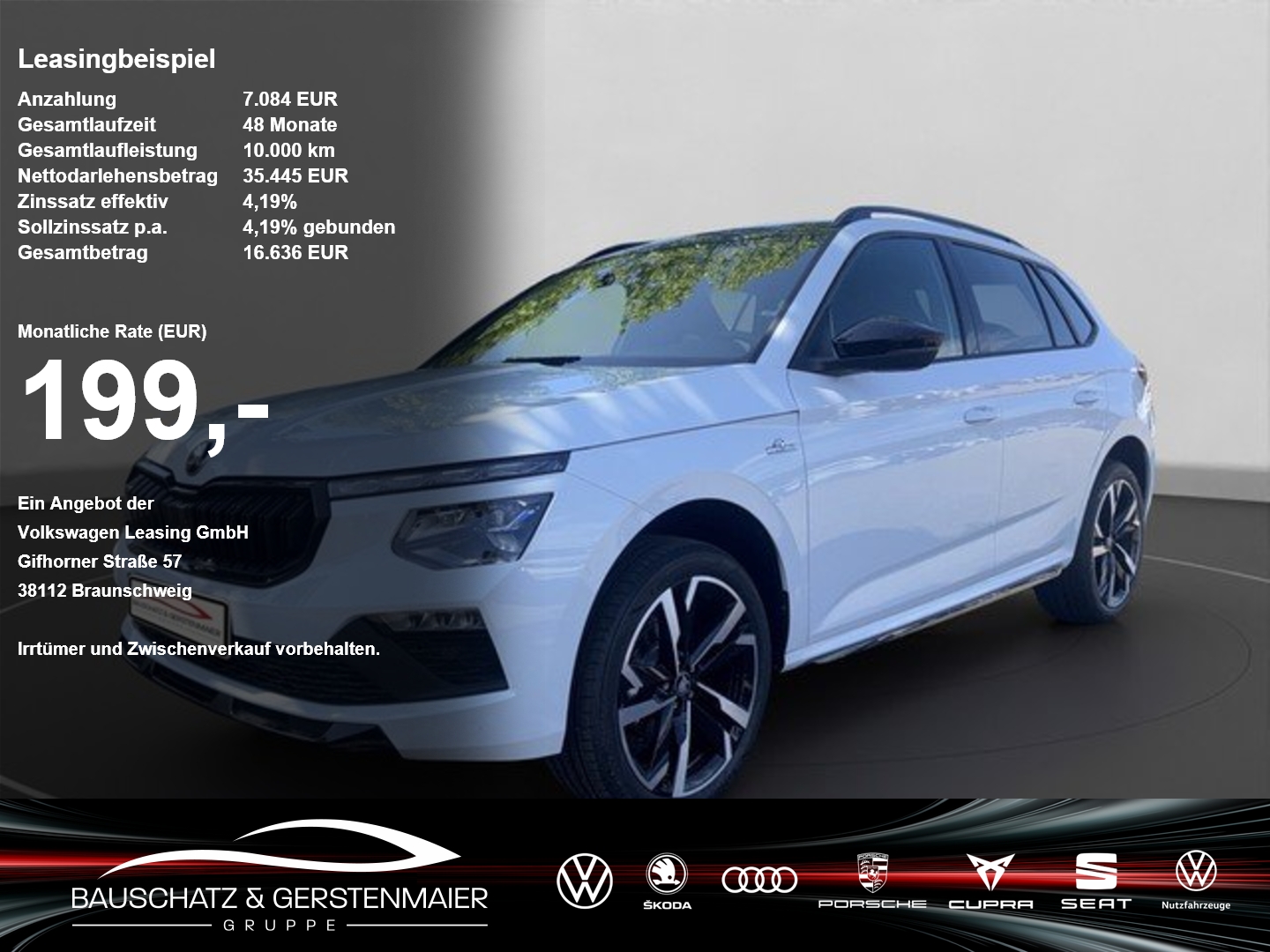 Skoda Kamiq Monte Carlo 1.5 TSI 110 kW 7-Gang-