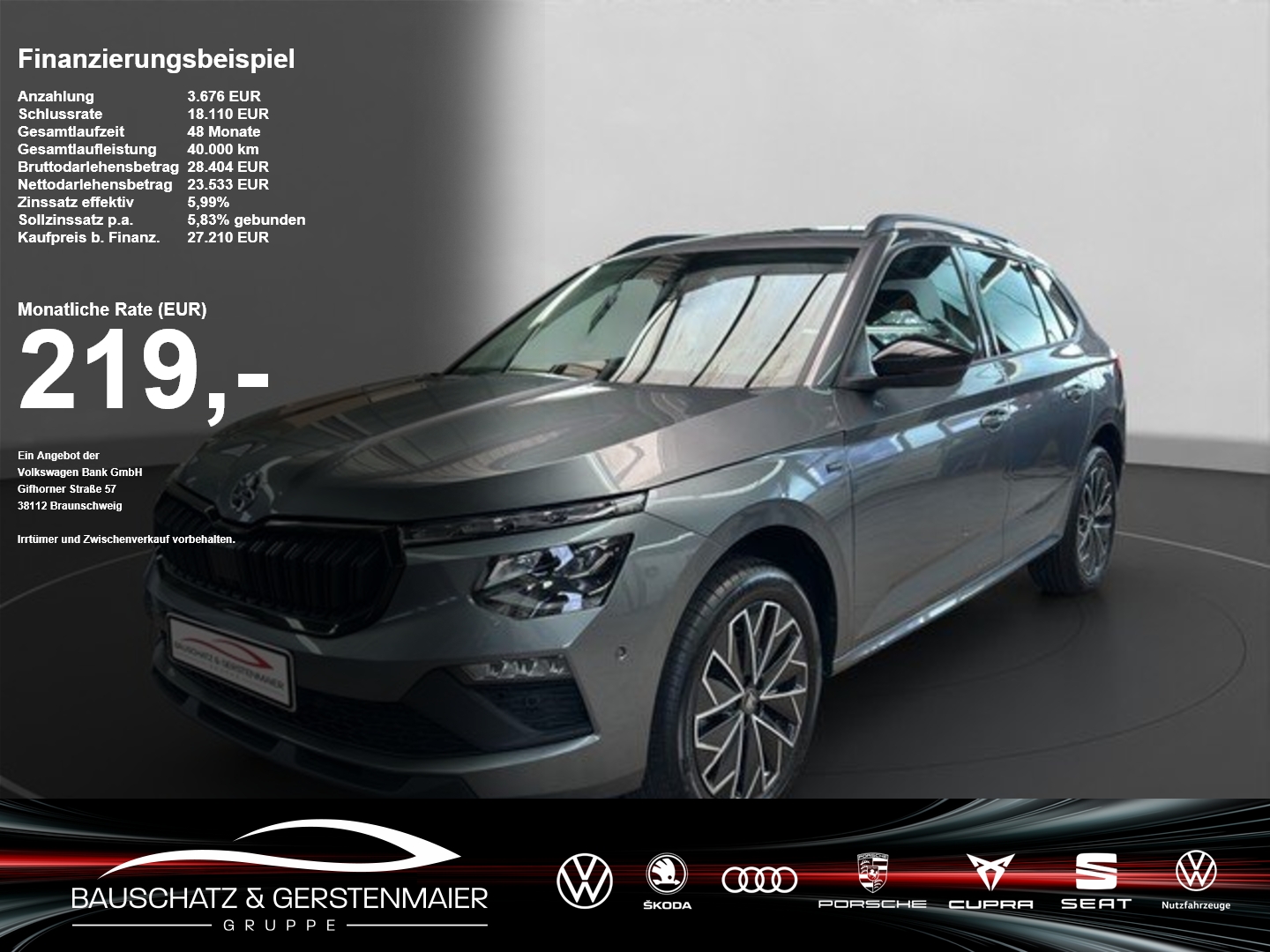 Skoda Kamiq 1.5 TSI DSG Selection *LED*ACC*VIRTUAL*SH* SpurH ACC Virtual