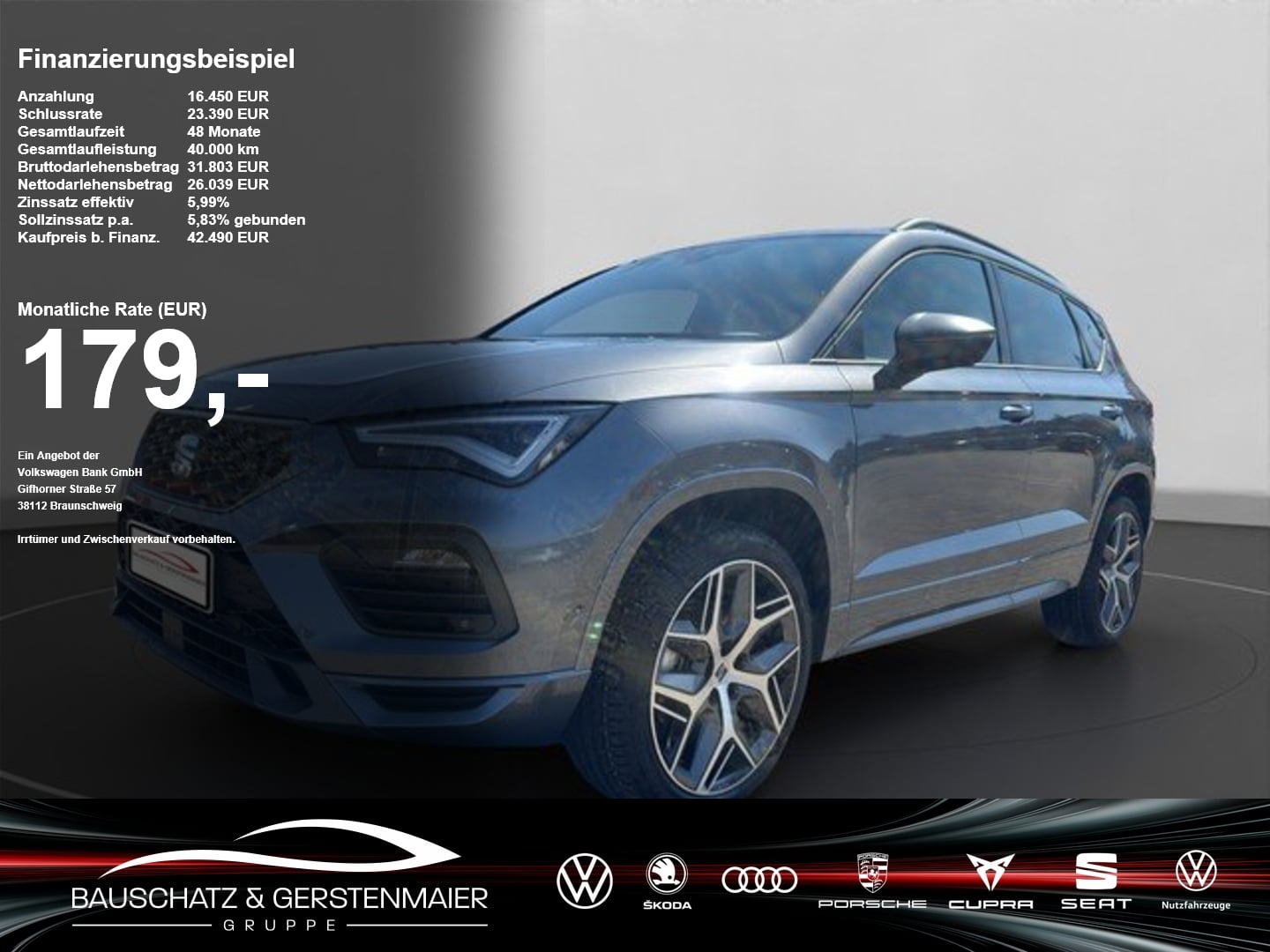 Seat Ateca 2.0 TDI DSG FR *LED*360&deg;*NAVI*ACC*SZH*DCC*