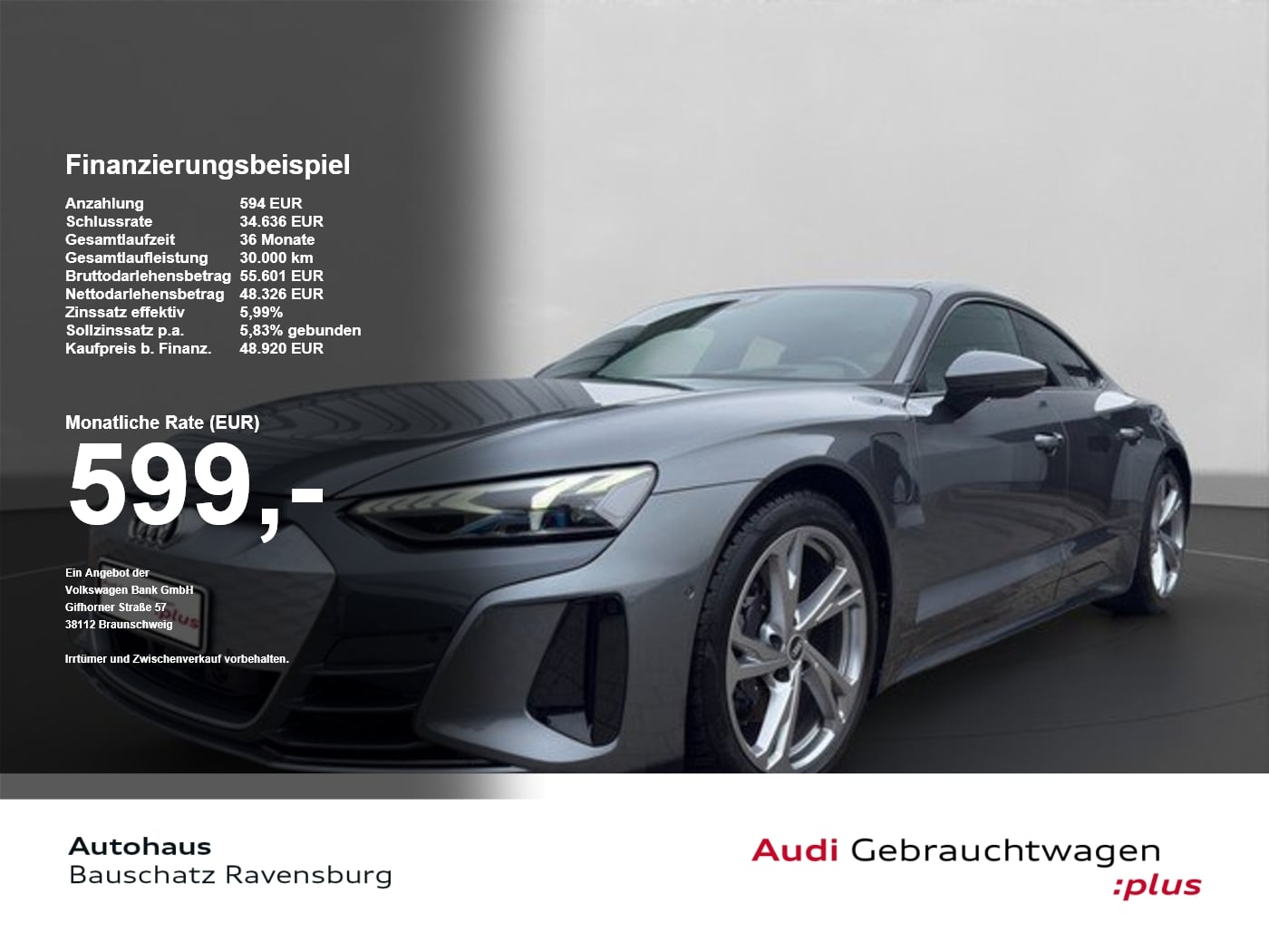 Audi e-tron GT quattro LASER*SOUND*PANOACC*360&deg;*HUD SoundSys HUD Luft Navi
