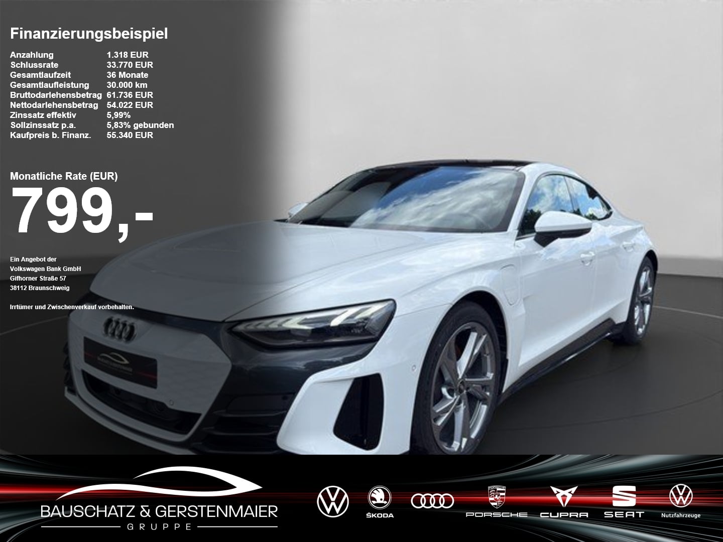 Audi e-tron GT quattro *LUFT*NAVI*PANO*LED*360°*DWA* PDC ACC DynLicht SpurH