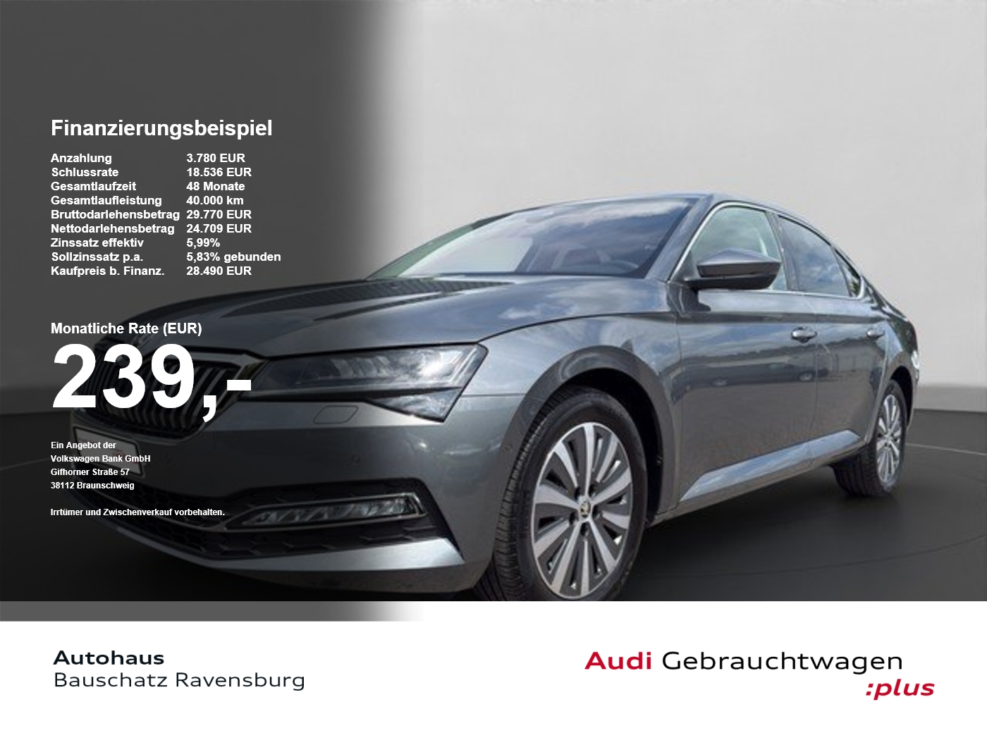 Skoda Superb Lim. 2.0 TSI DSG Style *LED*NAVI*ACC*AHK* AHK Navi PDC ACC