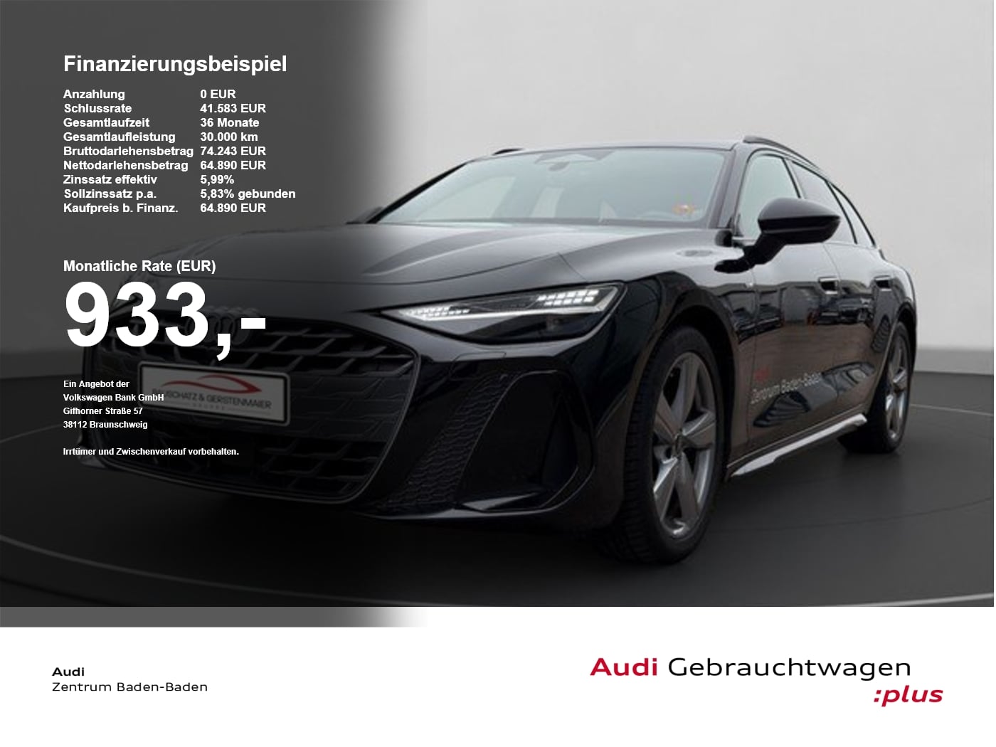 Audi A6 Avant 2.0 TDI quattro 150 kW edition one 2026