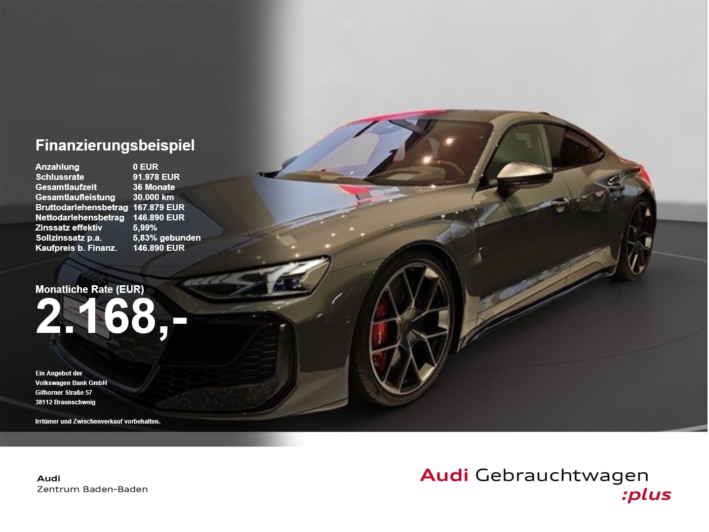 Audi RS e-tron GT performance quattro Voll*Aktivfahrwerk*Carbon