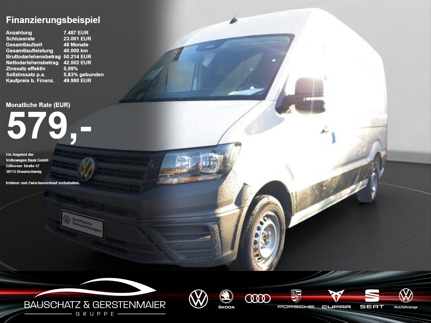 VW Crafter 35 Kasten MR HD 2.0 TDI *AHK*KLIMA*PDC*
