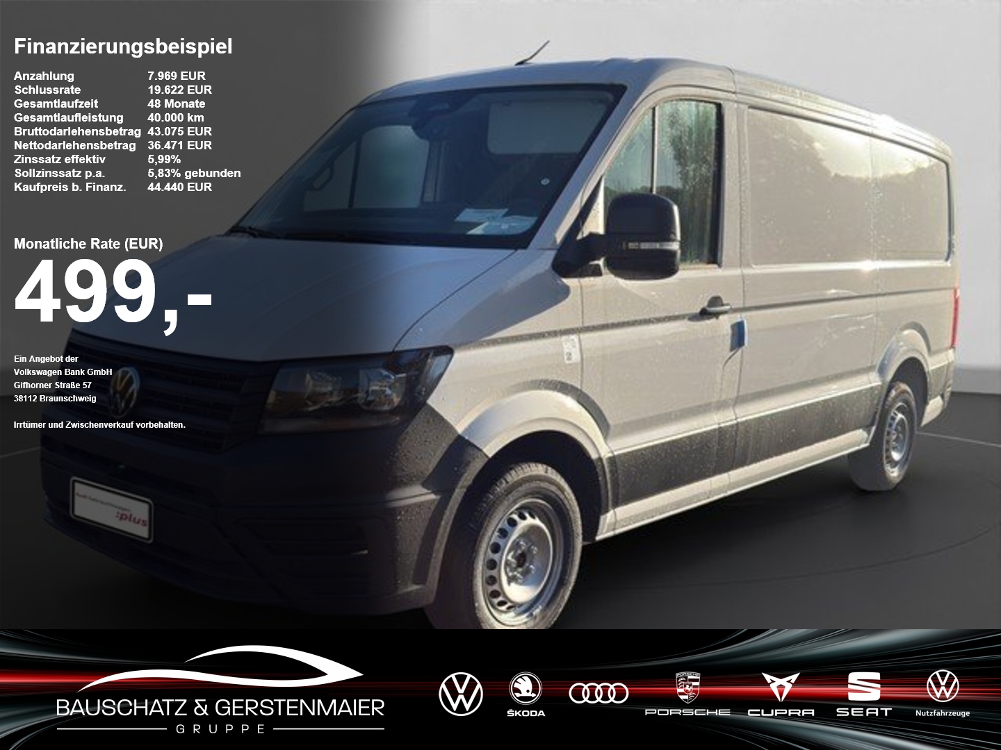 VW Crafter 35 Kasten MR HD 2.0 TDI *KLIMA*PDC*
