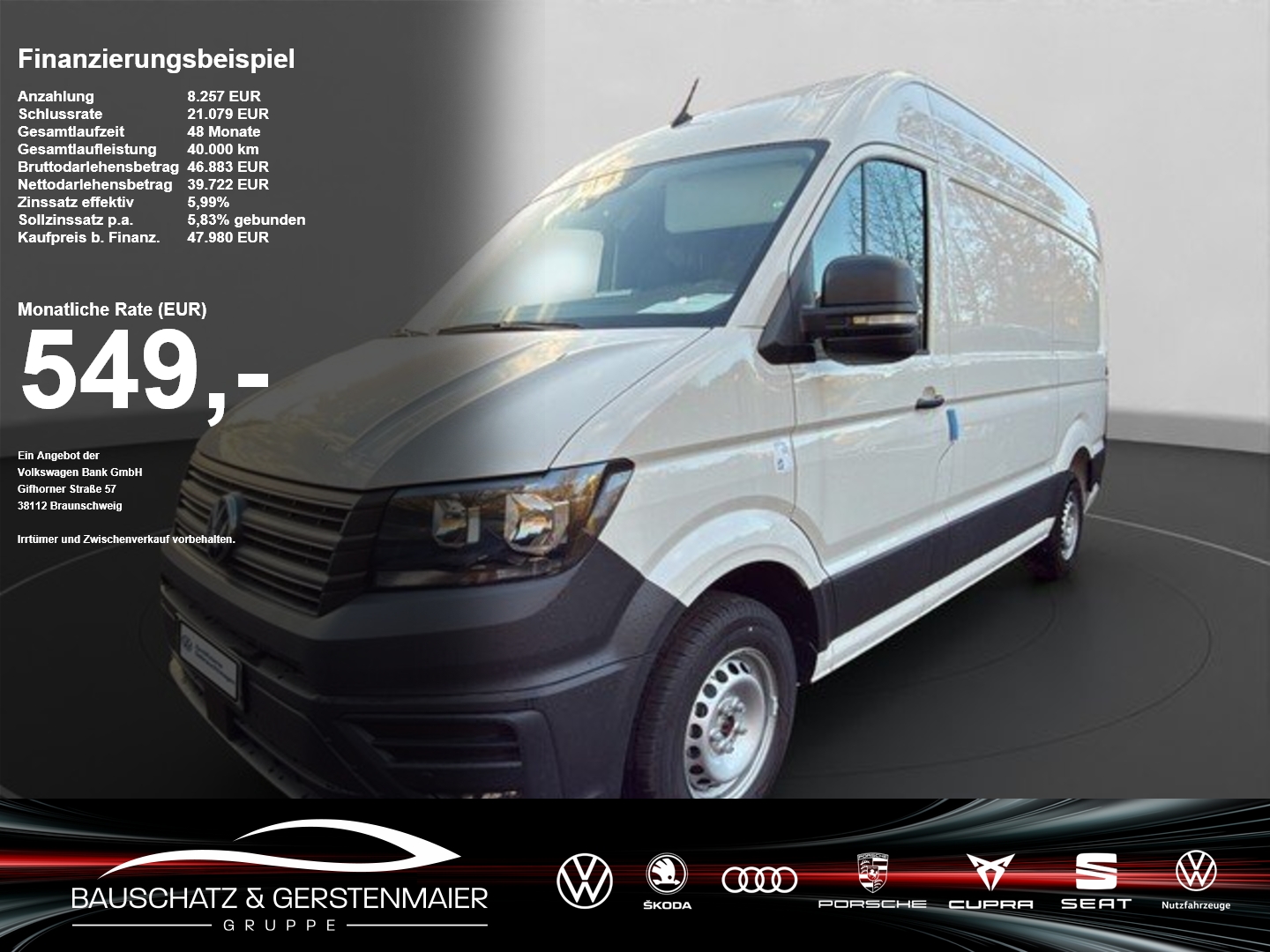 VW Crafter 35 Kasten MR HD 2.0 TDI *AHK*KLIMA*