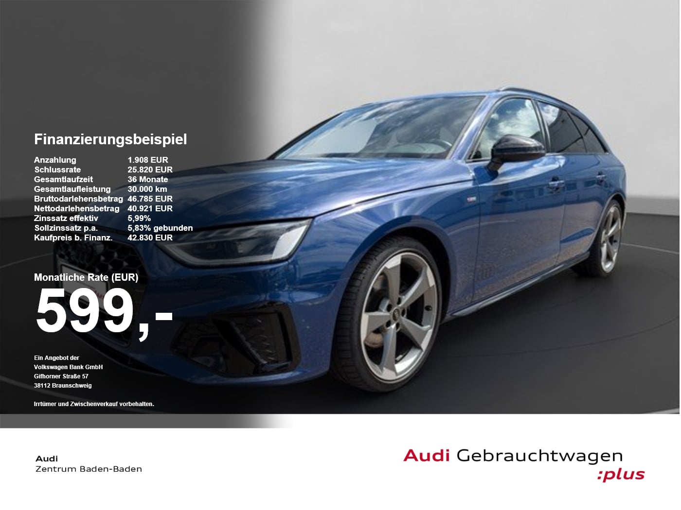 Audi A4 Avant S line 35 TFSI