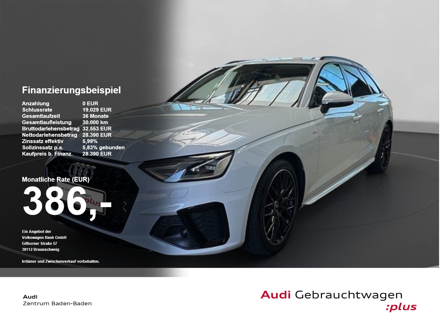 Audi A4 Avant 35 TDI S line *LEDER*VIRTUAL*SOUND*ACC* Sportp.