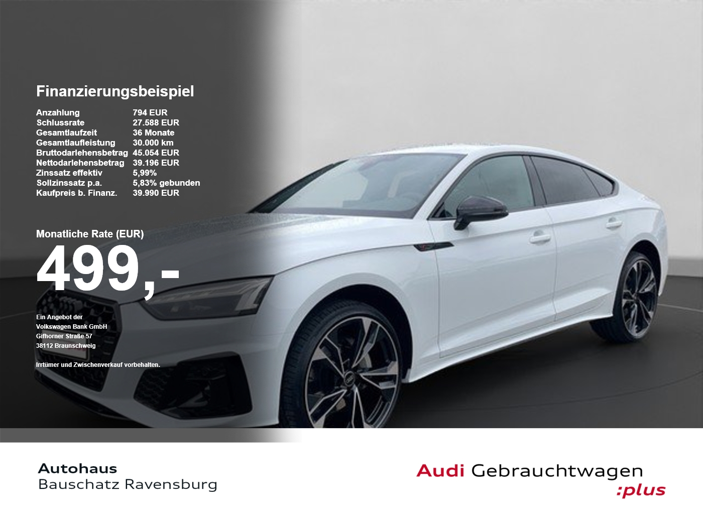 Audi A5 Sportback 40 TFSI quattro S line NAVI*MATRIX