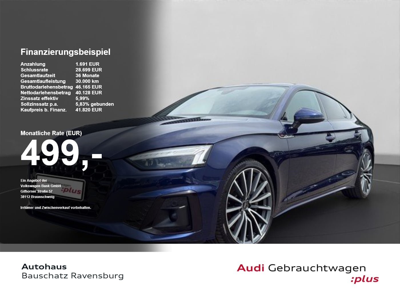 Audi A5 Sportback 50 TDI quattro S line *MATRIX*AHK*