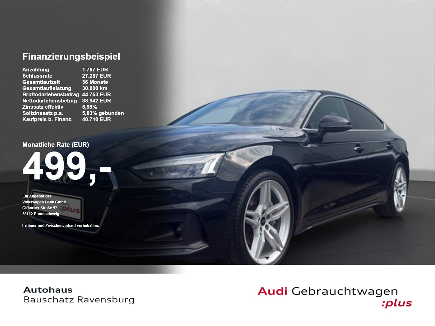 Audi A5 Sportb. 40 TFSI quattro *S line*Matrix*Kamera