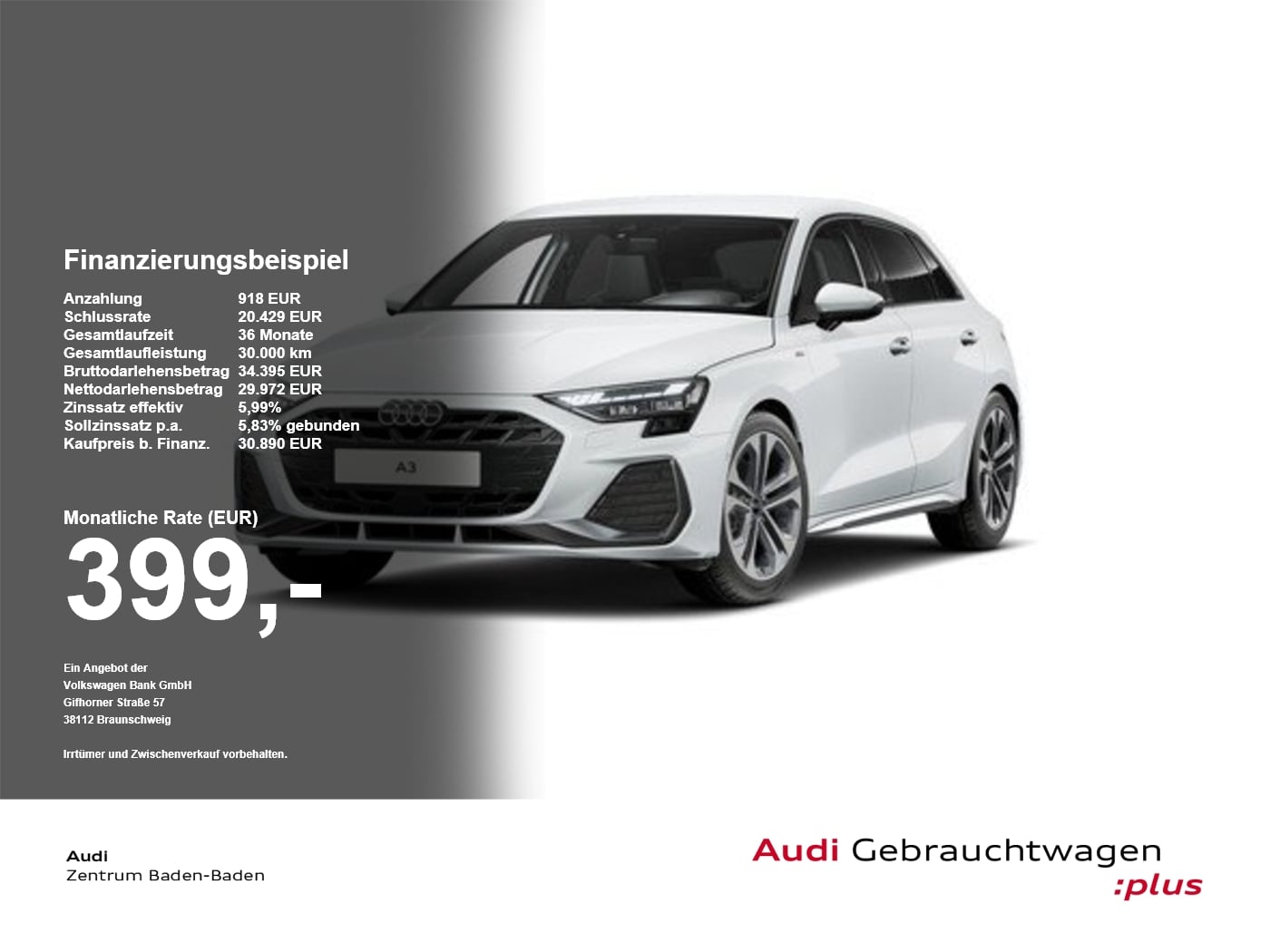 Audi A3 Sportback S line 35 TFSI