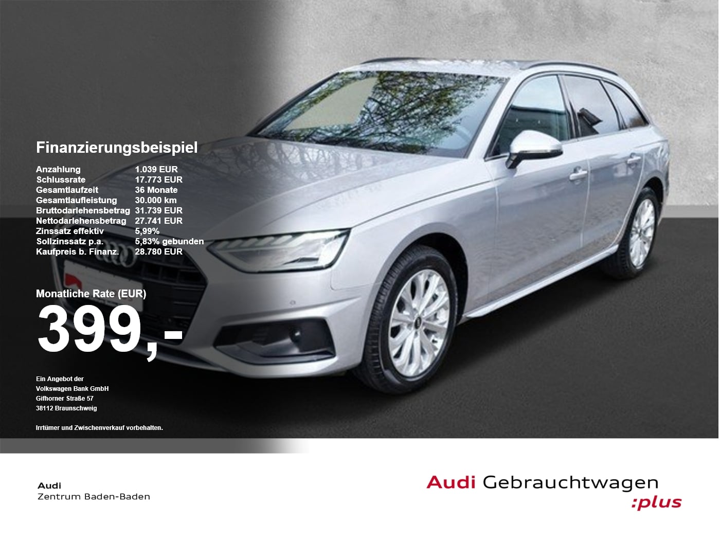 Audi A4 Avant 40 TFSI quattro advanced *NAVI*SOUND*