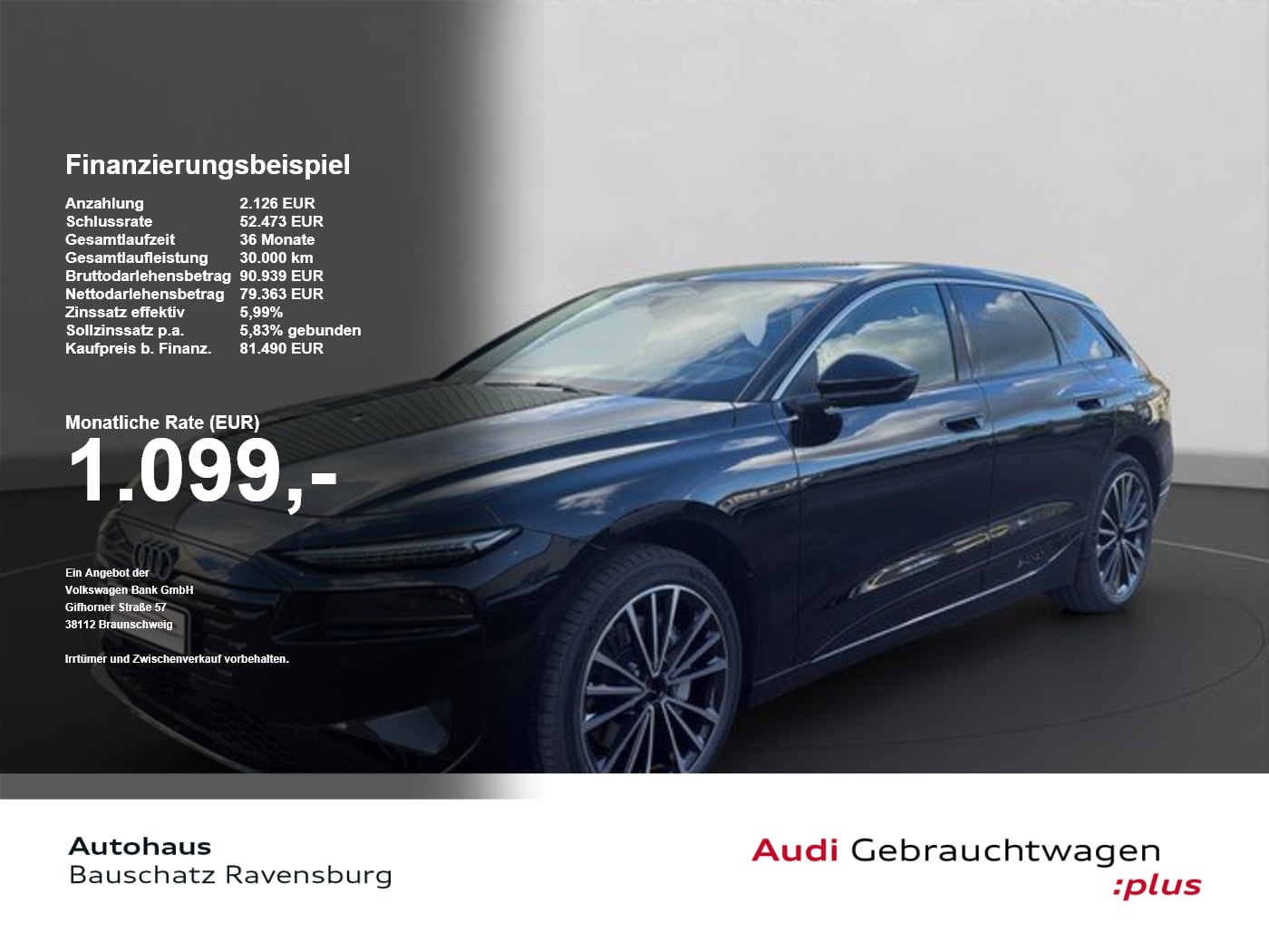 Audi A6 Avant e-tron performance AHK*B&O*MMI Pro