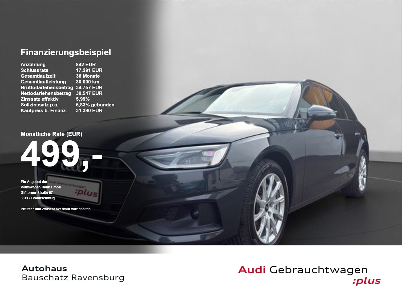 Audi A4 Avant 40 TDI quattro *AHK*RFK*PDC*GRA*AMI* PDC