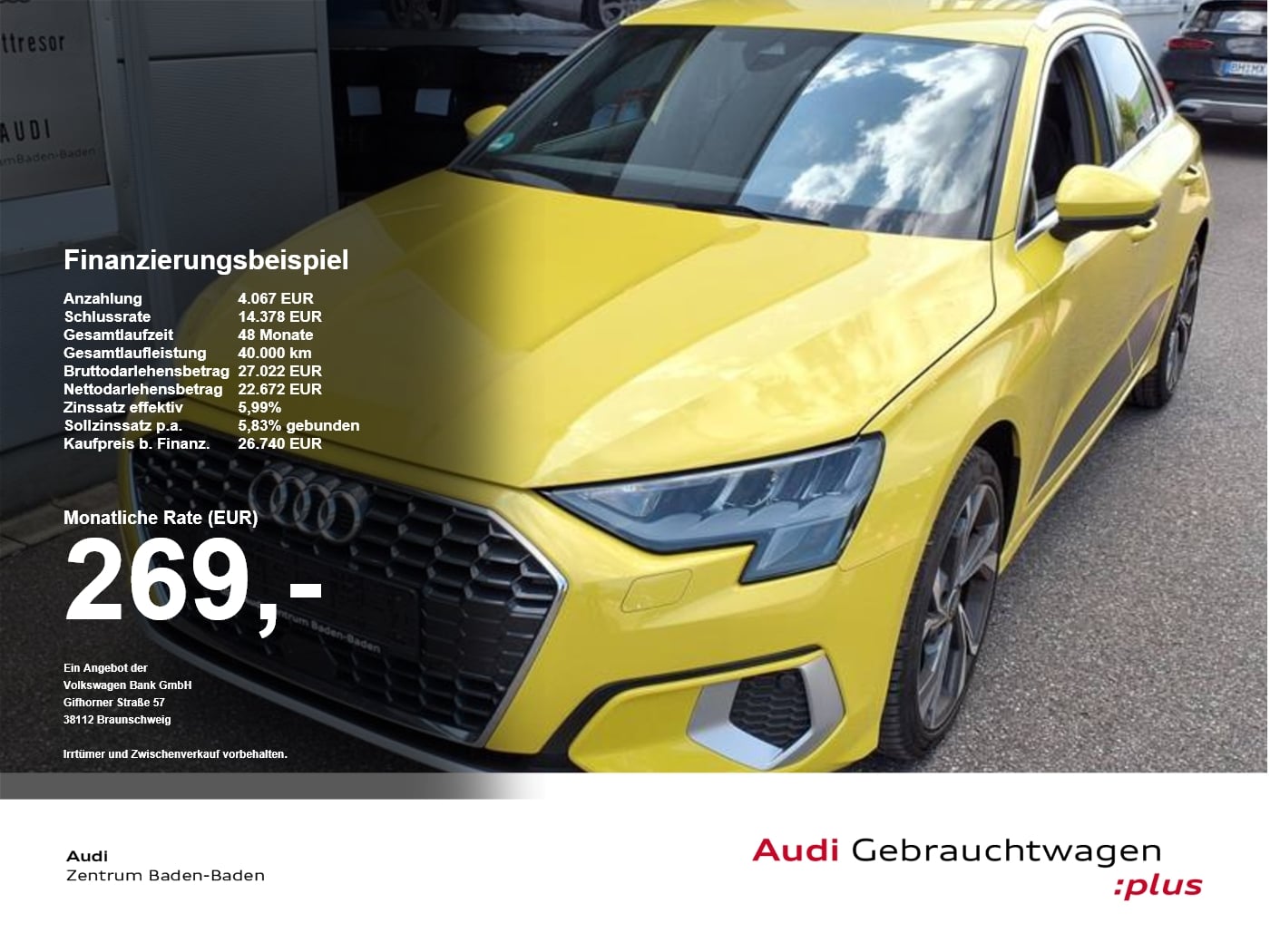 Audi A3 Sportb. 30 TFSI advanced *S-LINE*AHK*VIRTUAL PDC Virtual