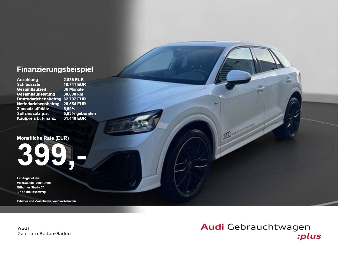 Audi Q2 35 TFSI S line *LEDER*MATRIX*OPTIK*PRIVACY* PDC el.Heck