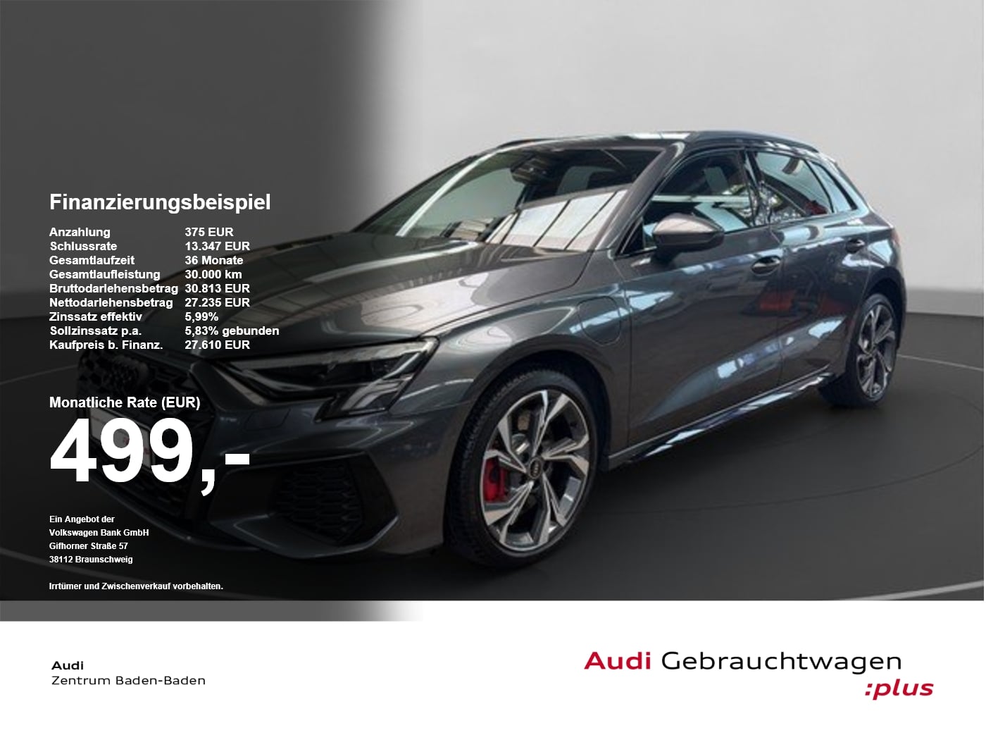 Audi A3 Sportback 45 TFSI e S line *LED*RFK*HUD*OPTIK* SpurH AUT