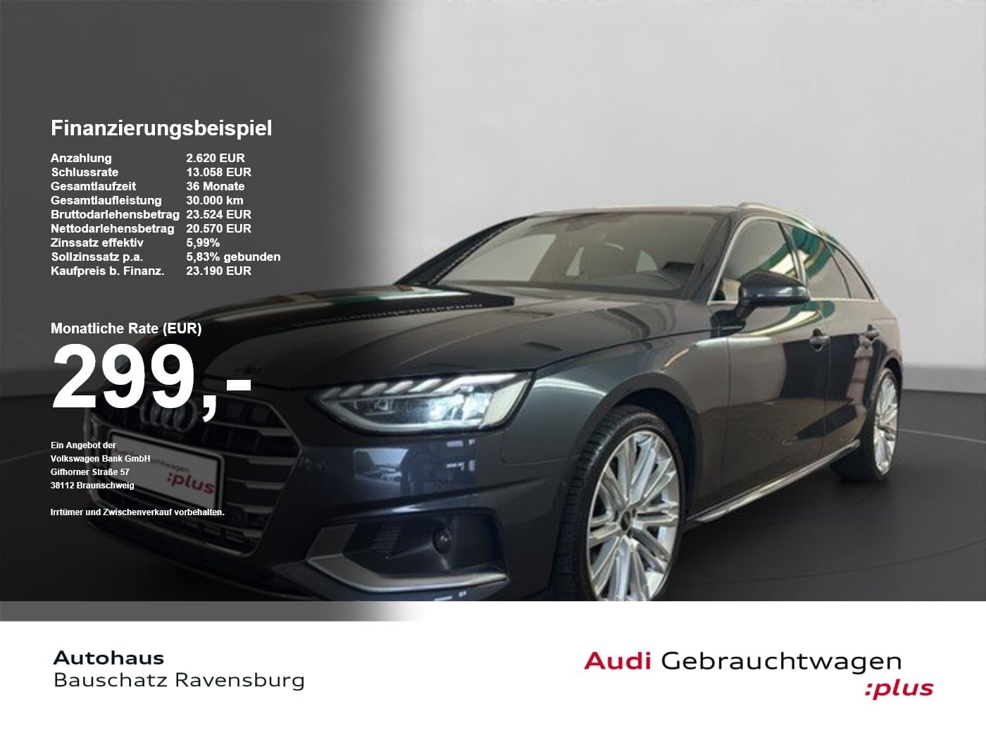 Audi A4 Avant 40 TFSI advanced *AHK*HEAD-UP*B&O*360&deg;* PDC