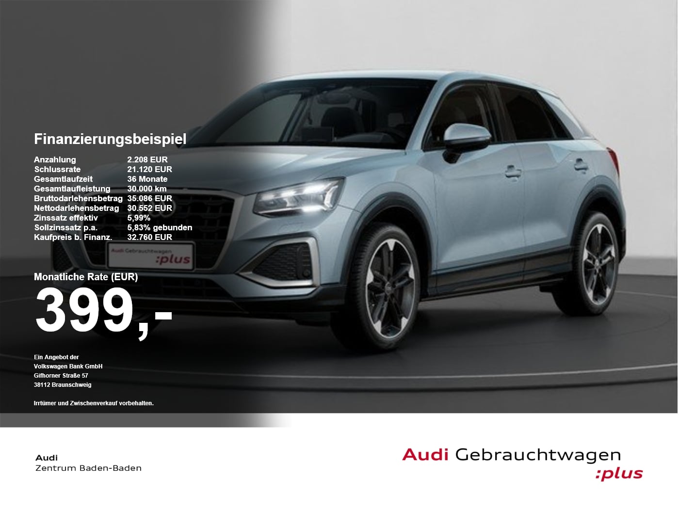 Audi Q2 35 TDI advanced *AHK*NAVI*MATRIX*ACC*LWS*SH* ACC el.Heck