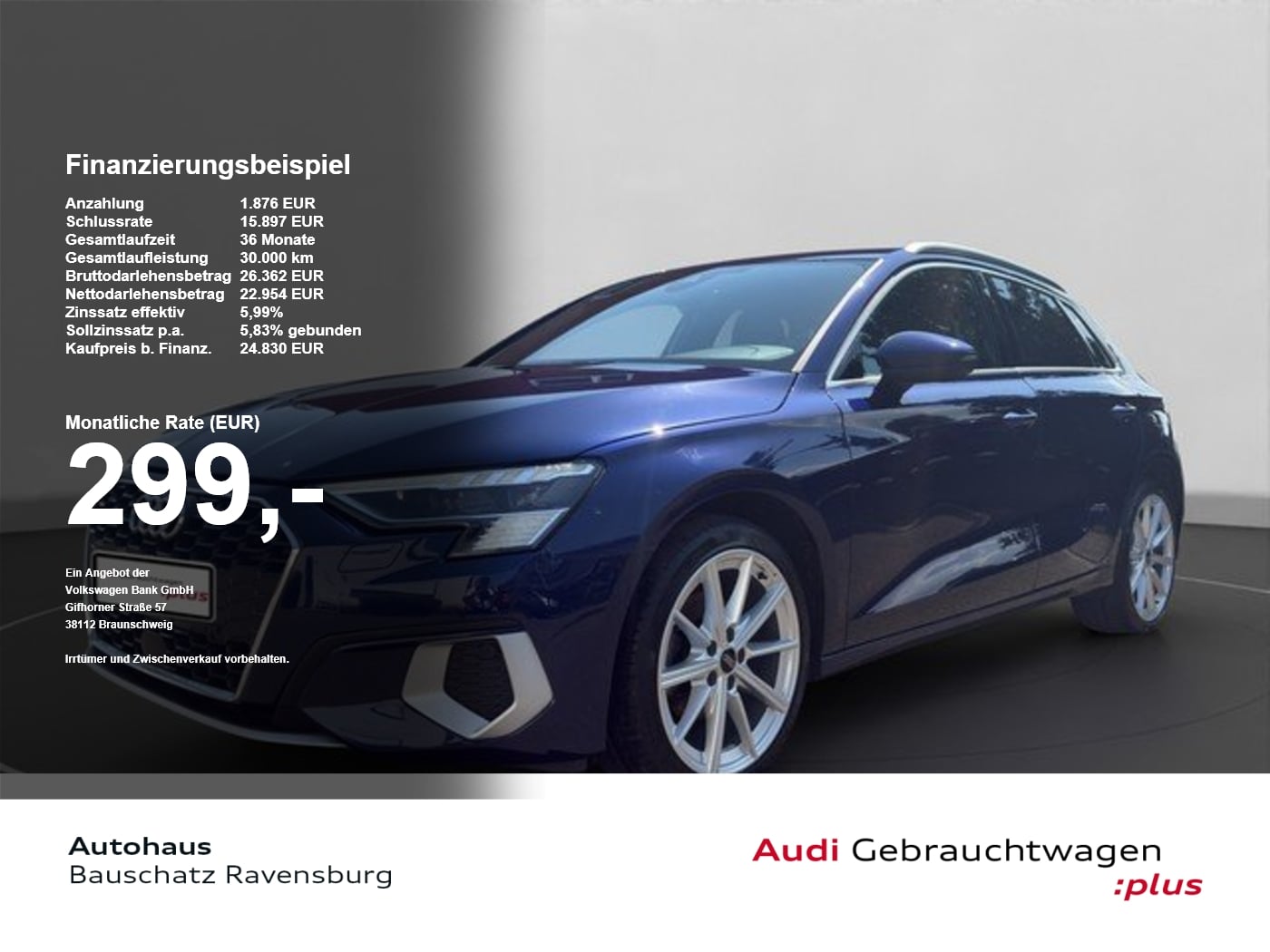 Audi A3 Sportback 35 TFSI S tronic advanced *MATRIX* SpurH ACC