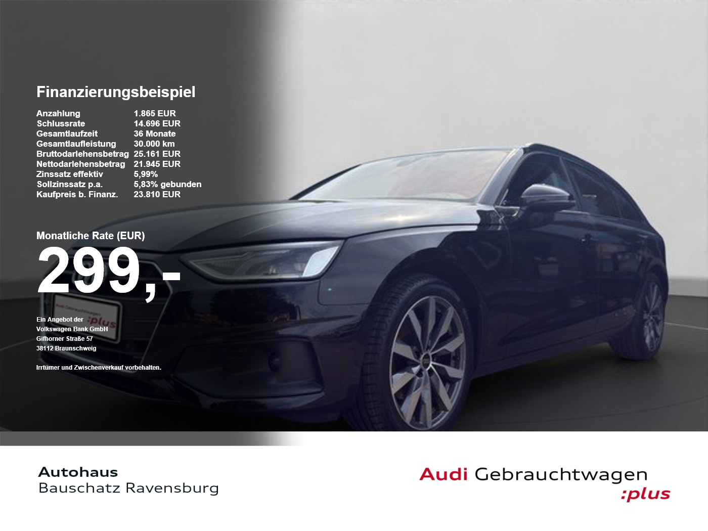 Audi A4 Avant 30 TDI *NAVI*AHK*RFK*ACC*SZH*KEYLESS* PDC DynLicht