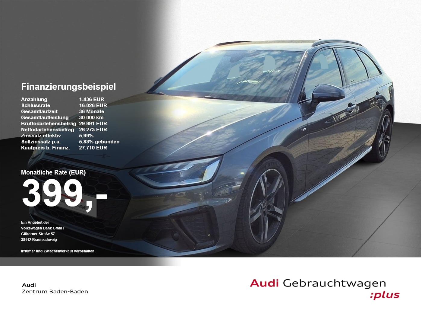 Audi A4 Avant 40 TDI S line *LED*ACC*NAVI*SOUND*RFK* Sportp.