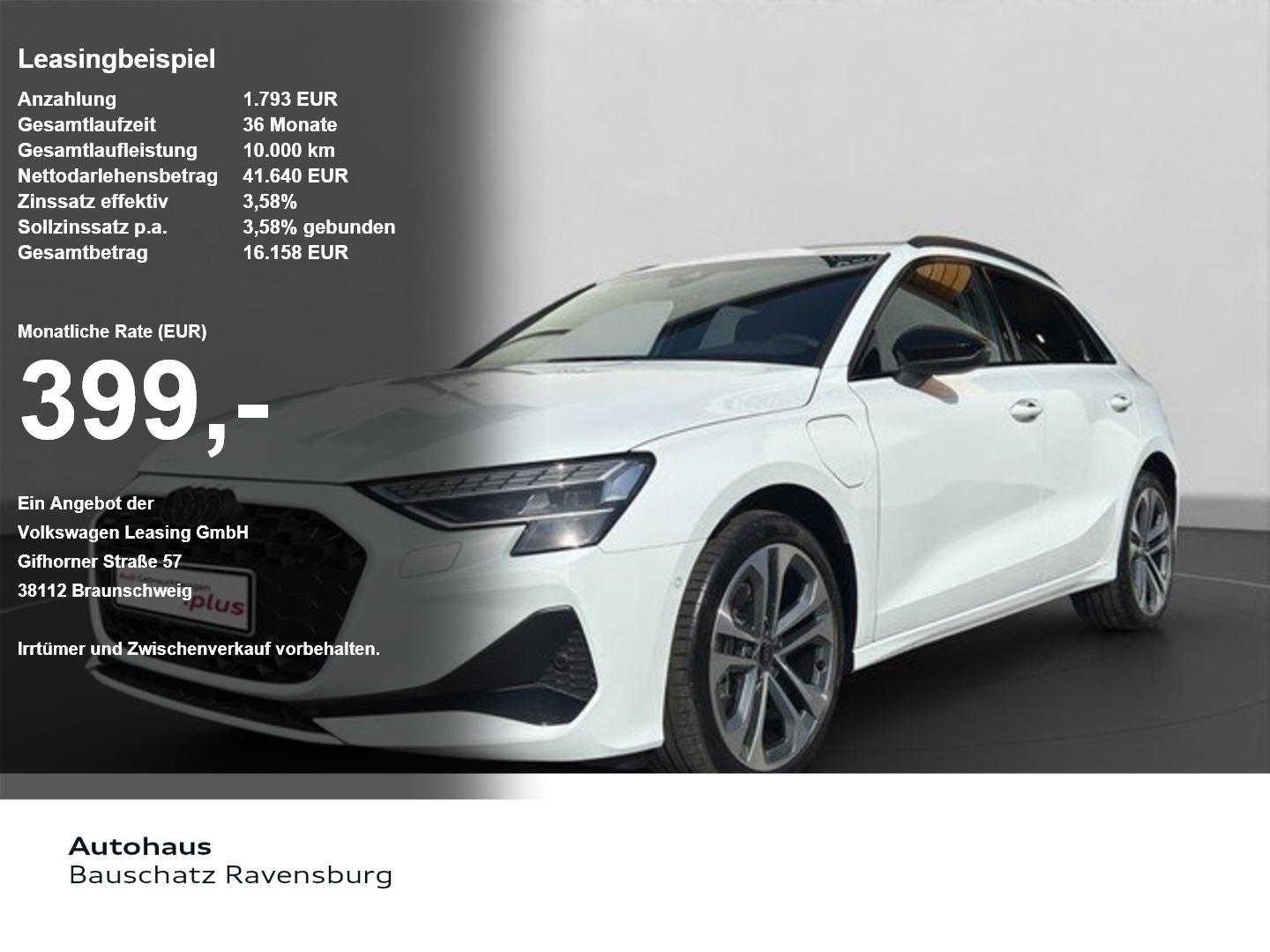 Audi A3 Sportb. 40 TFSI e advanced *LEDER*NAVI*MATRIX