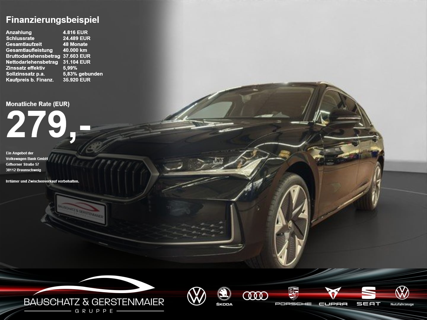 Skoda Superb Combi Selection 2.0 TDI 110 kW 7-