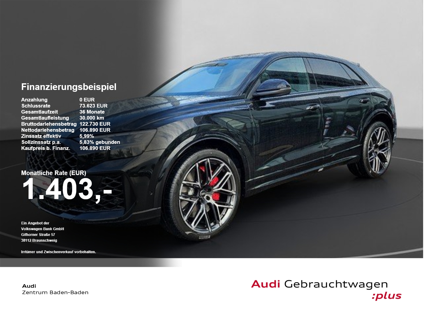Audi RSQ8 SUV AHK*HD-Matrix*Pano*AGA