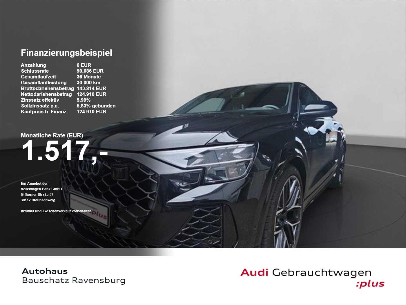 Audi RSQ8 4.0 TFSI quattro *PANO*MATRIX*AHK*
