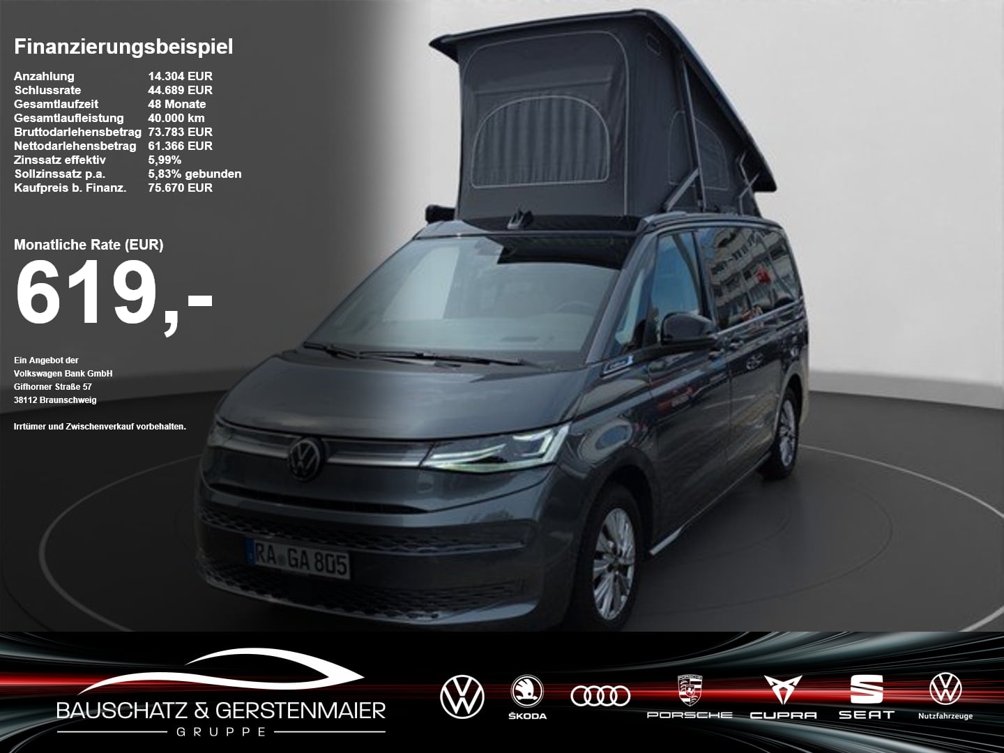 VW T7 California 2.0 TDI DSG Ocean *AHK*DCC*HUD*