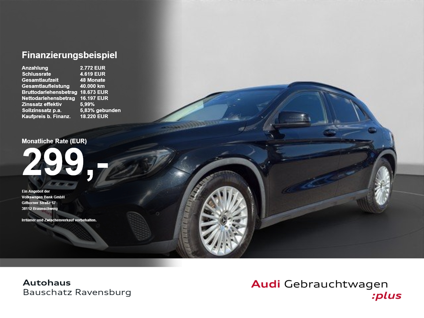 Mercedes-Benz GLA 220 4Matic *LEDER*BUSINESS*SPUR*LED*PRIVACY*