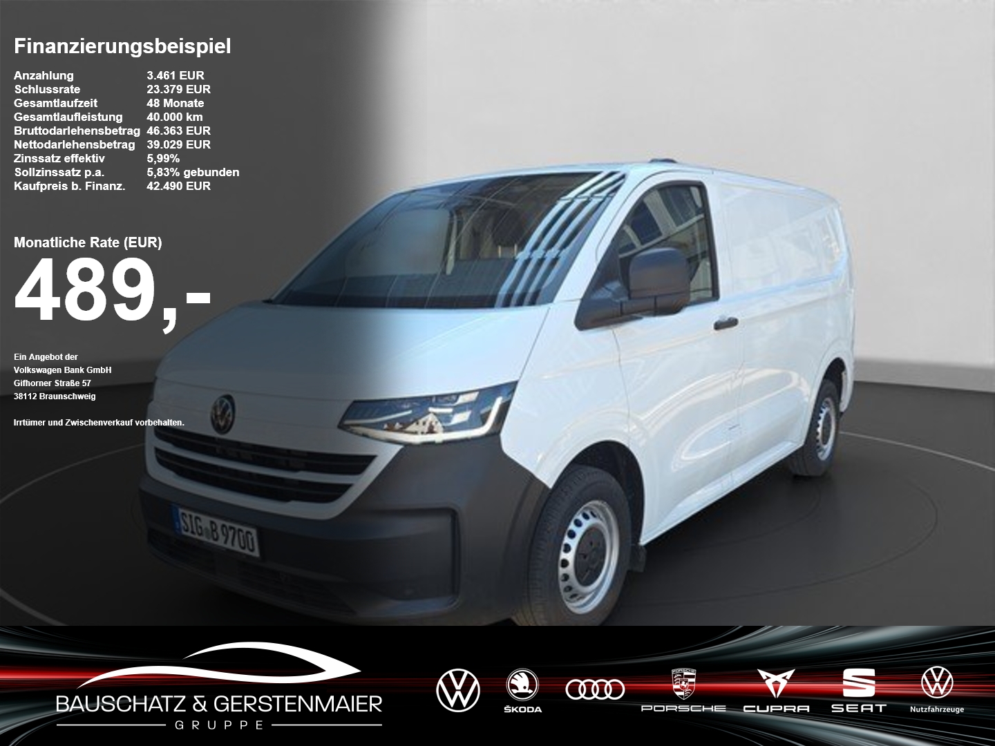 VW Transporter Kasten 2.0 TDI *AHK*GRA*RFK*HFT*